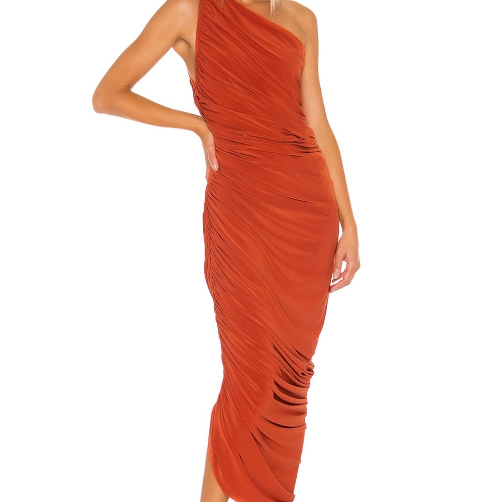 Norma Kamali Diana Gown, Size S in Cinnamon